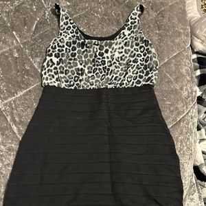 Express leopard dress